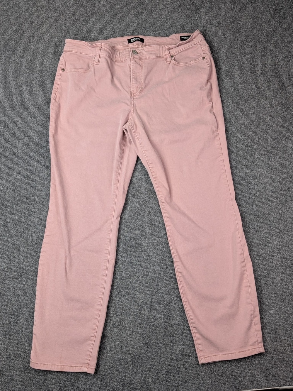 Buffalo David Bitton Jeans Womens 14 Pink Avalon Mid Rise Ankle Skinny Stretch